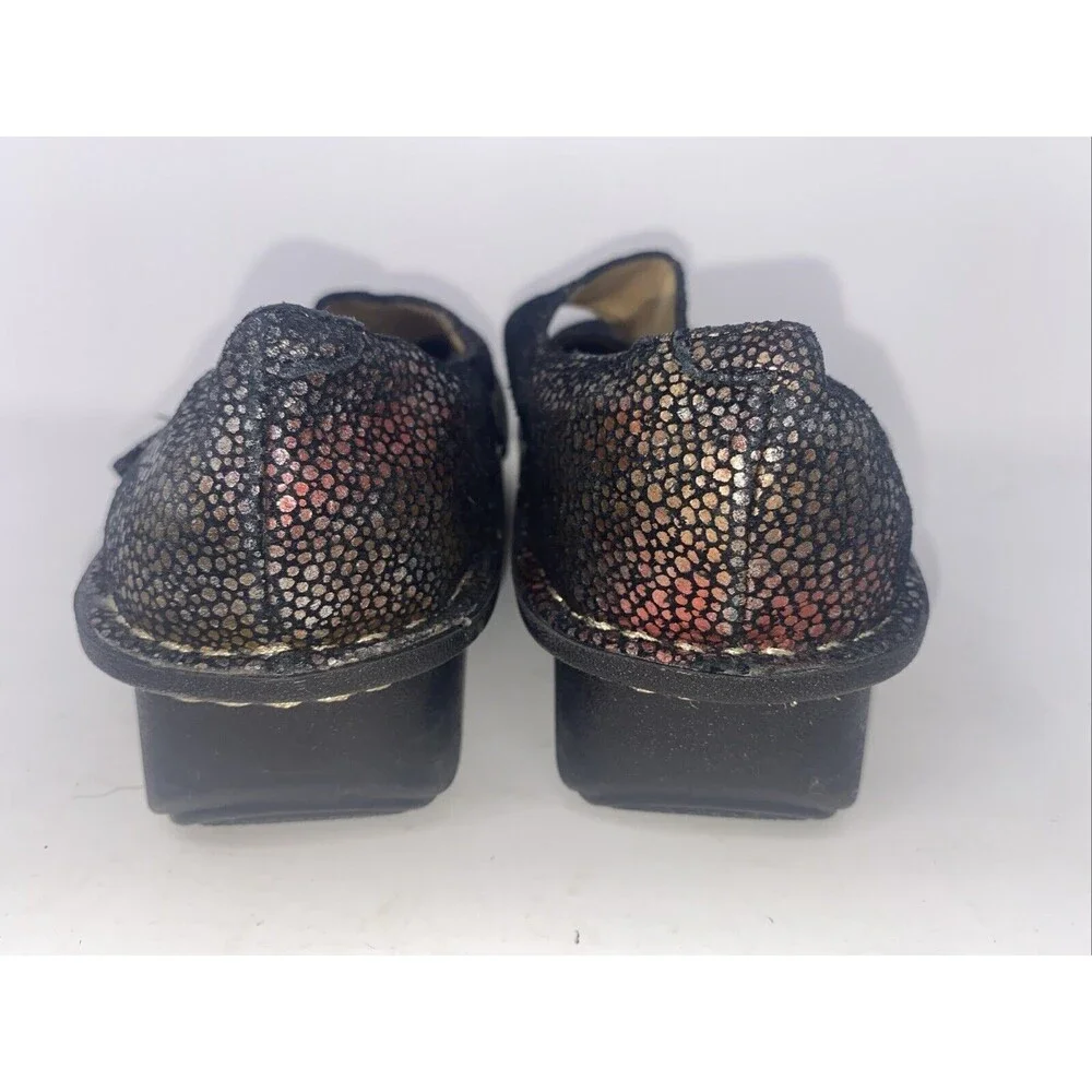 ALEGRIA PAL-232 Womens Sz 36 Reflect Leather Maryjane Slip Resistant‎ Clog 6 6.5